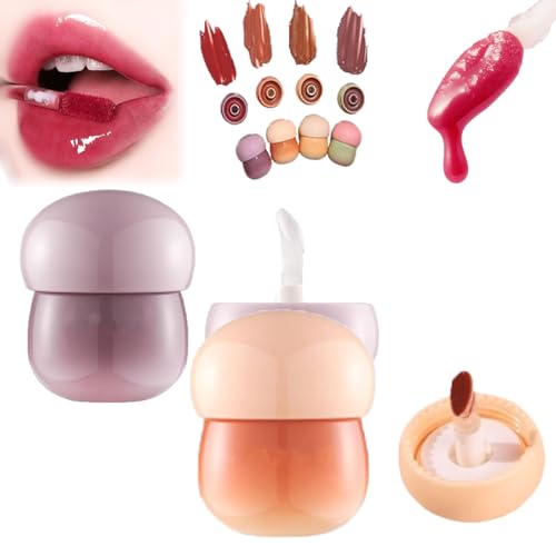 Blurring Pudding Pot Lip,Free Blurring Pudding Pot Lip,Pudding Glow Lip Balm,Smooth Lip Gloss for Nourished von RENTANAC