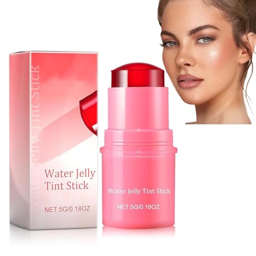 Milk Cooling Water Jelly Tint, 2 In 1 Milk Jelly Blush, Hydrating Cheek Stick Makeup Tool, Milk Jelly Tint Long-Lasting Sheer Lip And Cheek Stain For Women von RENTANAC