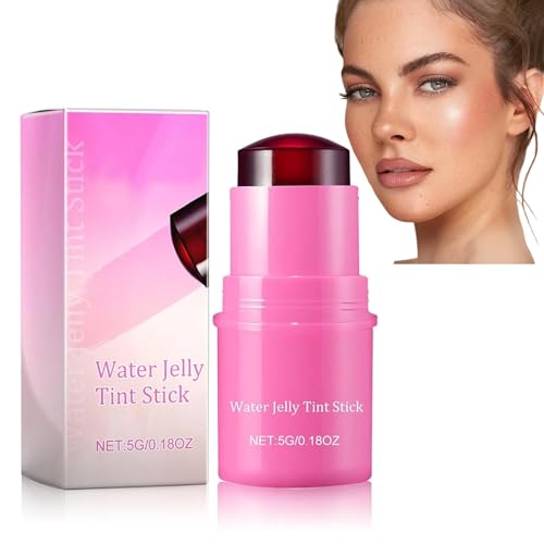 Milk Cooling Water Jelly Tint, 2 In 1 Milk Jelly Blush, Hydrating Cheek Stick Makeup Tool, Milk Jelly Tint Long-Lasting Sheer Lip And Cheek Stain For Women von RENTANAC