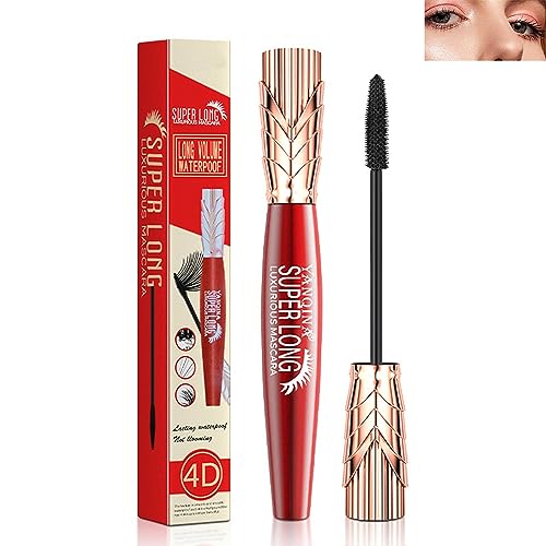 Yanqina Super Long Mascara, 4d Waterproof And Sweat Proof Mascara, Super Long Luxurious Mascara, Stereo Lengthening Mascara,Yanquina Drying And Not Sticky Mascara For Women von RENTANAC