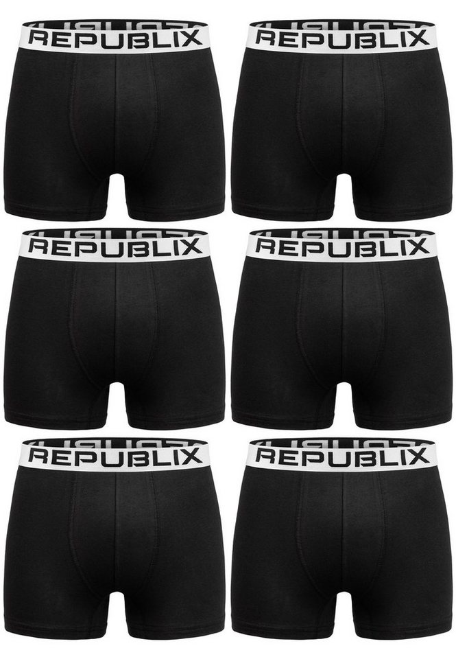 REPUBLIX Boxershorts 2. DON (6er-Pack) Herren Baumwolle Männer Unterhose Unterwäsche von REPUBLIX