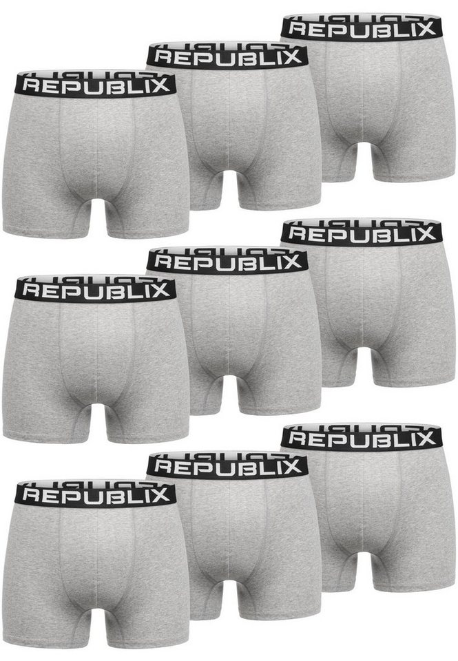 REPUBLIX Boxershorts JOSPEH (9er-Pack) Herren Baumwolle Männer Unterhose Unterwäsche von REPUBLIX