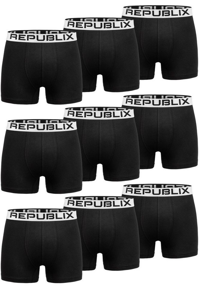 REPUBLIX Boxershorts JOSPEH (9er-Pack) Herren Baumwolle Männer Unterhose Unterwäsche von REPUBLIX