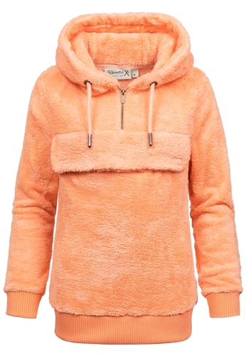 REPUBLIX Damen Teddy Sweatjacke Plüsch Hoodie Pullover Windbreaker RD-012 Corall L REPUBLIX Damen Teddy Sweatjacke Plüsch Hoodie Pullover Windbreaker RD-012 Corall L von REPUBLIX