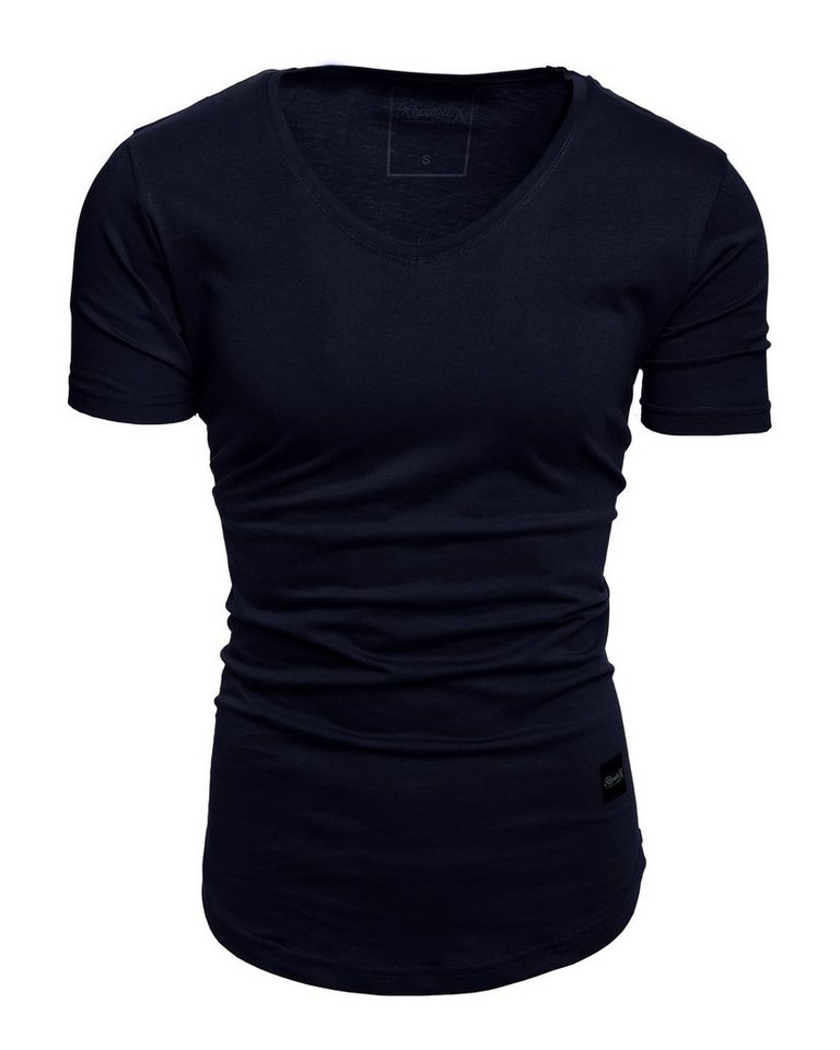 REPUBLIX T-Shirt BRANDON Herren Oversize Basic Shirt mit V-Ausschnitt von REPUBLIX