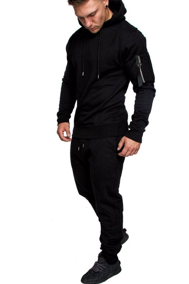 REPUBLIX Trainingsanzug ELIJAH, Herren Cargo Stil Sportanzug Jogginganzug Sporthose Hoodie von REPUBLIX