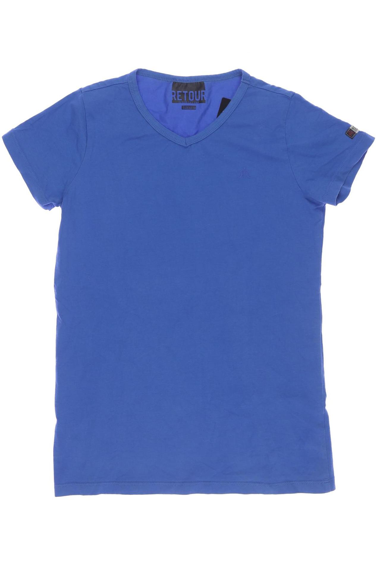 Retour Denim de luxe Herren T-Shirt, blau, Gr. 152 von RETOUR Denim de luxe