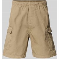 REVIEW Cargoshorts mit elastischem Bund in Taupe, Größe M REVIEW Cargoshorts mit elastischem Bund in Taupe, Größe M von REVIEW