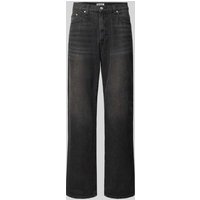 REVIEW Jeans im Used-Look in Black, Größe 28 von REVIEW