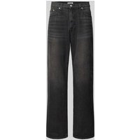 REVIEW Jeans im Used-Look in Black, Größe 32 von REVIEW