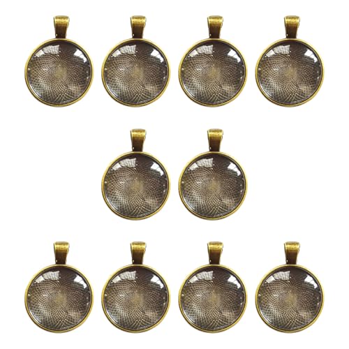 RGYBAO 10er-Set runde Anhängerablagen, 25 mm Sockel, Anhängerherstellung, Zubehör, Bastelbedarf, Set, geeignet für Schmuckbastelarbeiten RGYBAO 10er-Set runde Anhängerablagen, 25 mm Sockel, Anhängerherstellung, Zubehör, Bastelbedarf, Set, geeignet für Schmuckbastelarbeiten von RGYBAO