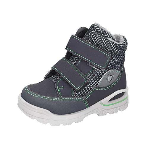 RICOSTA Baby Jungen Winterstiefel Lasse,Kinder Lauflernschuhe,WMS:Mittel,lose Einlage,Sympatex,waschbar,gefüttert,See/Graphit (180),24 EU von RICOSTA