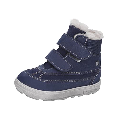 RICOSTA Baby Jungen Winterstiefel Pedro,Kinder Lauflernschuhe,WMS:Weit,lose Einlage,Sympatex,lammfell-Stiefel,wasserdicht,See/Nautic (180),21 EU von RICOSTA