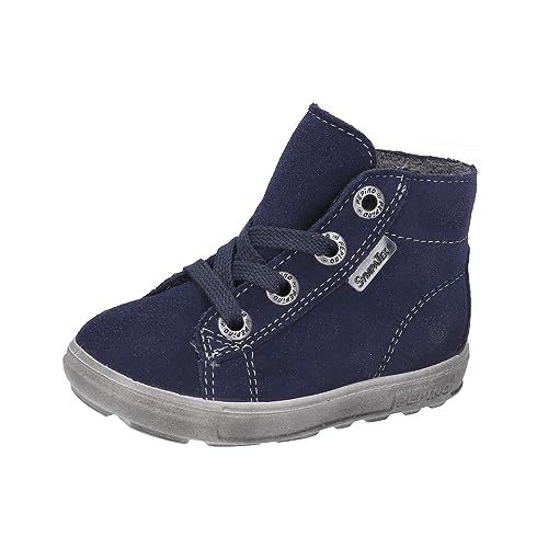 RICOSTA Baby Jungen Winterstiefel ZAINI,Kinder Lauflernschuhe,WMS:Mittel,lose Einlage,Sympatex,warm,gefüttert,wasserdicht,Nautic (170),24 EU von RICOSTA