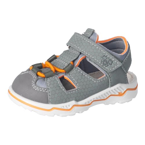 RICOSTA Jungen Sandalen Gery, Kinder Lauflernschuhe, Weite: Mittel, waschbar, Freizeitschuhe, Strandschuhe, Outdoorsandalen, Salbei/grau (570), 24 EU von RICOSTA