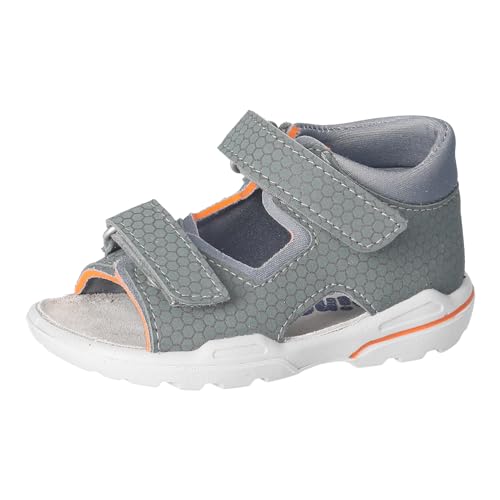 RICOSTA Jungen Sandalen TITU, Baby und Kleinkinder Lauflernschuhe, Weite: Mittel, waschbar, Strandschuhe, Outdoorsandalen, Salbei/grau (570), 22 EU von RICOSTA