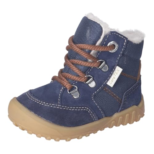 RICOSTA Baby Jungen Winterstiefel Dari,Kinder Lauflernschuhe,WMS:Weit,CareTEX,gefüttert,wasserdicht,Winterboots,warm,Nautic/Ozean (170),24 EU von PEPINO