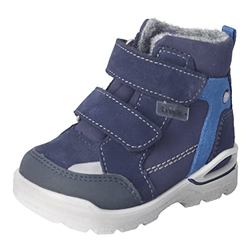 RICOSTA Baby Jungen Winterstiefel Janne,Kinder Lauflernschuhe,WMS:Mittel,lose Einlage,Sympatex,Lammwolle,gefüttert,wasserdicht,Nautic (170),20 EU von RICOSTA