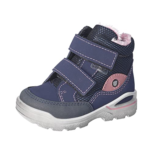 RICOSTA Baby Mädchen Winterstiefel Lasse,Kinder Lauflernschuhe,WMS:Mittel,lose Einlage,Sympatex,waschbar,Stiefel,Nautic/Sucre (170),21 EU von RICOSTA