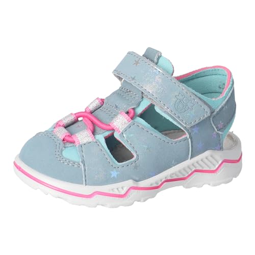 RICOSTA Mädchen Sandalen Gery, Baby und Kleinkinder Lauflernschuhe, Weite: Mittel, Sommerschuhe, Freizeitschuhe, Arctic/Frozen (130), 22 EU von RICOSTA