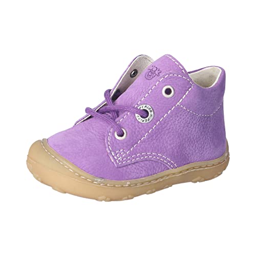 RICOSTA Baby Mädchen Stiefel CORY,Kinder Lauflernschuhe,WMS:Mittel,lose Einlage,terracare,RICOSTAcare,leder,schnürstiefel,blueberry (370),19 EU von RICOSTA