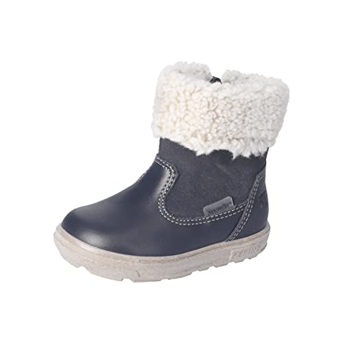 RICOSTA Baby Mädchen Winterstiefel JIMINY,Kinder Lauflernschuhe,WMS:Mittel,Sympatex,stiefel,lammwolle,warm,gefüttert,wasserdicht,see (180),24 EU von RICOSTA