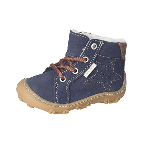 RICOSTA Jungen Lauflernschuhe Denny,Kinder Boots,WMS:Weit,CareTEX,terracare,Barfuß-Schuh,schnürschuhe,schnürer,Lammwolle,See (180),25 EU von RICOSTA