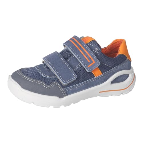 RICOSTA Jungen Low-Top Sneaker Rider, Kinder Halbschuhe, Weite: Mittel, lose Einlage, Klettverschluss, straßenschuhe, Reef/Ozean (140), 28 EU von RICOSTA