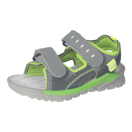 RICOSTA Jungen Sandalen TAJO, Kinder Sommerschuhe, Weite: Mittel, waschbar, Freizeitschuhe, offene Schuhe, Strandschuhe, Salbei/Acido (580), 33 EU von RICOSTA