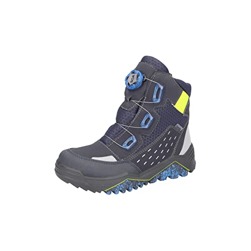 RICOSTA Jungen Stiefel Ice,Kinder Boots,WMS:Mittel,lose Einlage,Sympatex,BOA-Drehverschluss,Schnellverschluss,wasserdicht,See/Ozean (180),37 EU von RICOSTA