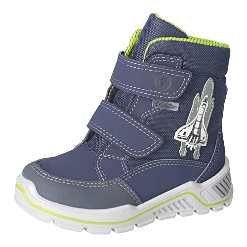 RICOSTA Jungen Winterstiefel ALIX,Kinder Boots,WMS:Weit,lose Einlage,Sympatex,glow in the dark,winterboots,warm,gefüttert,nautic/ozean (180),25 EU von RICOSTA