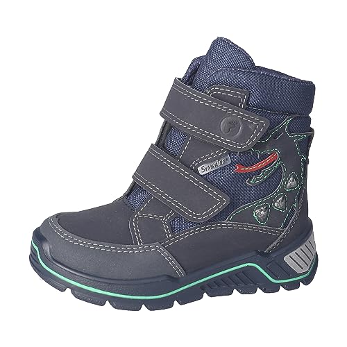 RICOSTA Jungen Winterstiefel GRISU,Kinder Boots,WMS:Mittel,lose Einlage,Sympatex,Blinklicht,Outdoor-Kinderschuhe,gefüttert,See/Ozean (180),34 EU von RICOSTA