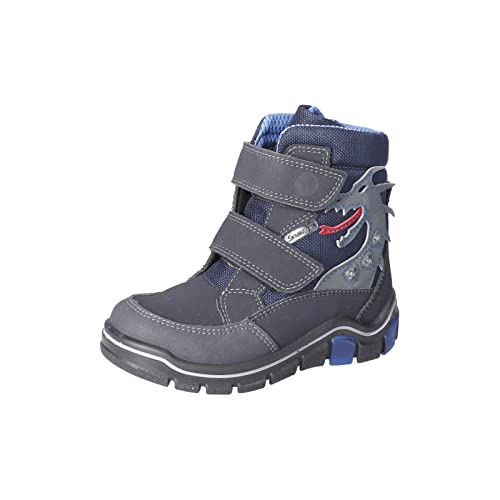 RICOSTA Jungen Winterstiefel GRISU,Kinder Boots,WMS:Weit,lose Einlage,Sympatex,Blinklicht,Outdoor-Kinderschuhe,gefüttert,See/Ozean (180),33 EU von RICOSTA