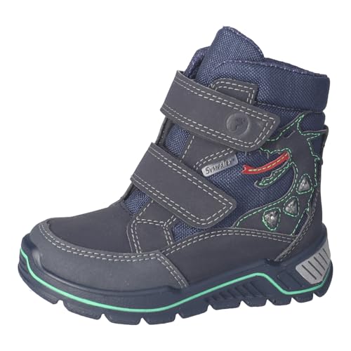 RICOSTA Jungen Winterstiefel GRISU,Kinder Boots,WMS:Weit,lose Einlage,Sympatex,Blinklicht,Outdoor-Kinderschuhe,gefüttert,See/Ozean (180),27 EU von RICOSTA