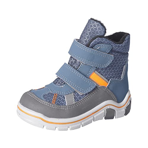 RICOSTA Jungen Winterstiefel Gabris,Kinder Boots,WMS:Mittel,lose Einlage,Sympatex,waschbar,Outdoor-Kinderschuhe,gefüttert,Pavone/Jeans (140),32 EU von RICOSTA