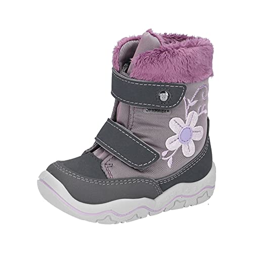 RICOSTA Mädchen Boots FINIA von Pepino, Weite: Weit (WMS),Sympatex,wasserdicht,Winterboots,warm,Kids,Grigio/Purple (344),24 EU / 7 Child UK von RICOSTA