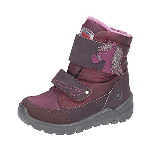 RICOSTA Mädchen Boots GAREI, Weite: Weit (WMS),Sympatex,waschbar,gefüttert,wasserdicht,Winterboots,warm,Kids,brombeer (382),35 EU / 2.5 UK von RICOSTA