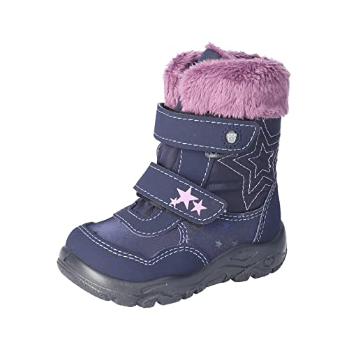 RICOSTA Mädchen Lauflernschuhe FINJA,Kinder Boots,WMS:Weit,lose Einlage,Sympatex,Stiefel,Lammwolle,gefüttert,Nautic/Marine (170),25 EU von RICOSTA