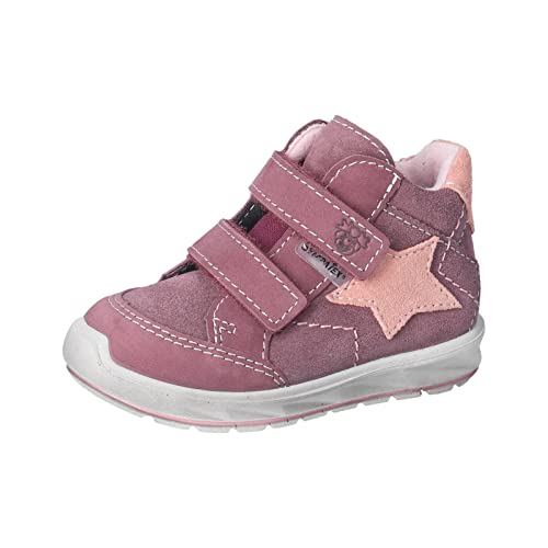 RICOSTA Mädchen Lauflernschuhe Kimi,Kinder Boots,WMS:Schmal,lose Einlage,Sympatex,Klettstiefel,Booties,wasserdicht,Pflaume (380),26 EU von RICOSTA