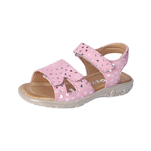 RICOSTA Mädchen Riemchensandalen MONI,Kinder Sandalen,WMS:Mittel,bequem,flach,Kids,Kinderschuhe,Sommerschuhe,offene Schuhe,Purple (340),31 EU von RICOSTA