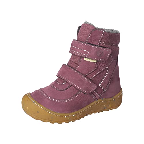 RICOSTA Mädchen Stiefel WOOD,Kinder Boots,WMS:Weit,lose Einlage,CareTEX,terracare,RICOSTAcare,klettstiefel,booties,wasserdicht,pflaume (380),26 EU von RICOSTA