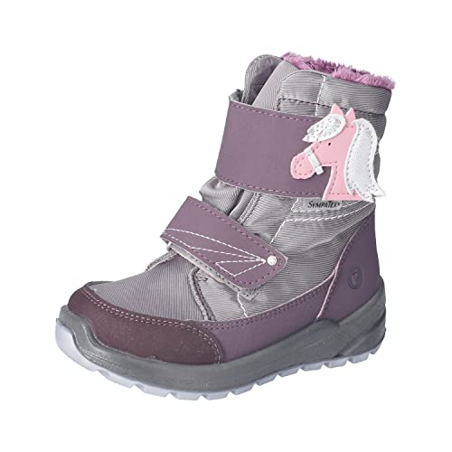 RICOSTA Mädchen Winterstiefel GAREI,Kinder Boots,WMS:Mittel,lose Einlage,Sympatex,waschbar,Outdoor-Kinderschuhe,dolcetto/Purple (340),25 EU von RICOSTA