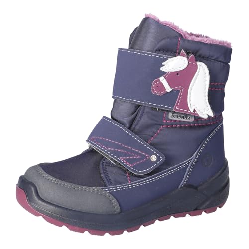 RICOSTA Mädchen Winterstiefel GAREI,Kinder Boots,WMS:Mittel,lose Einlage,Sympatex,waschbar,wasserdicht,Winterboots,warm,Nautic/Marine (170),28 EU von RICOSTA