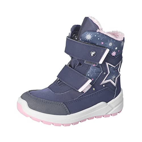 RICOSTA Mädchen Winterstiefel GLORI,Kinder Boots,WMS:Mittel,lose Einlage,Sympatex,Blinklicht,outdoor-kinderschuhe,nautic/marine (180),32 EU von RICOSTA