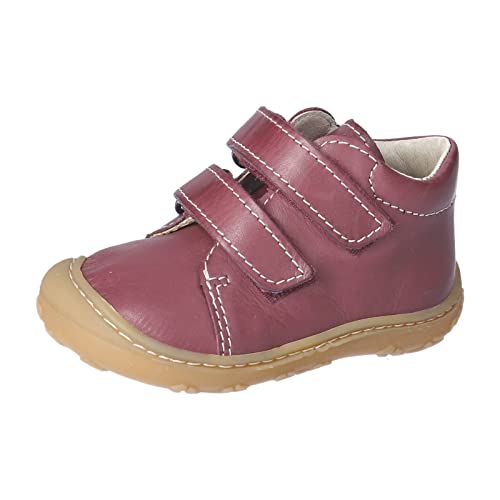 RICOSTA Unisex - Baby Lauflernschuhe Chrisy,Kinder Boots,WMS:Mittel,lose Einlage,Klettstiefel,Booties,Leder,Pflaume (380),20 EU von RICOSTA