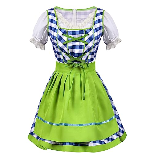 Dirndl Damen Midi Trachtenkleid Sale Günstig Karneval Oktoberfest Mittelalter Lolita Maid Dress Cosplay Kostüm Kariert Druck Deutsche Bayerisches Korsett Trachtenkleider Abend Partykleid Tunika Kleid Dirndl Damen Midi Trachtenkleid Sale Günstig Karneval Oktoberfest Mittelalter Lolita Maid Dress Cosplay Kostüm Kariert Druck Deutsche Bayerisches Korsett Trachtenkleider Abend Partykleid Tunika Kleid von RLEHJN