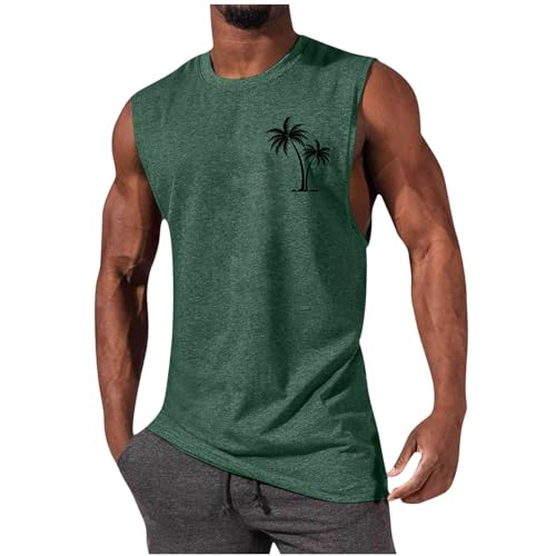 Herren T Shirt äRmellos Baumwolle Tanktop Herren äRmelloses Shirt Herren Tank Top Herren Gym Tankshirts Herren TräGershirt Muskelshirts Funktionsunterhemden Herren äRmellos Kompressions-Shirts von RLEHJN