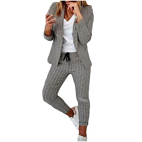Hosenanzug Damen Sale Angebote Business Anzug Set 2-teiliges Slim fit Blazer Hose Outfit Casual Sportlich Freizeitanzug Mode Revers Anzug Jacke Lang Anzughose Tracksuit Zweiteiler Streetwear Hosenanzug Damen Sale Angebote Business Anzug Set 2-teiliges Slim fit Blazer Hose Outfit Casual Sportlich Freizeitanzug Mode Revers Anzug Jacke Lang Anzughose Tracksuit Zweiteiler Streetwear von RLEHJN