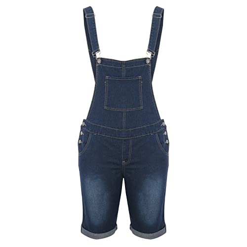 RLEHJN Arbeitshosen Herren Latzhose Kurz Männer Denim Latzhose Overalls Jeanshose kurze Hose Männer Retro Jumpsuit Jeansoverall Arbeitshosen Pocket Jeans mit Taschen,Verstellbarer Schultergurt von RLEHJN