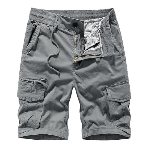 RLEHJN Cargo Shorts Herren Camouflage Sommer Sportshorts Herren Baumwolle Atmungsaktive Shorts Kurz Hosen Jogginghose Laufshorts Sport Shorts Training Shorts Fitness, Running, Gym, Basketball von RLEHJN